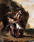Eugene Delacroix Canvas Paintings - The Bride of Abydos